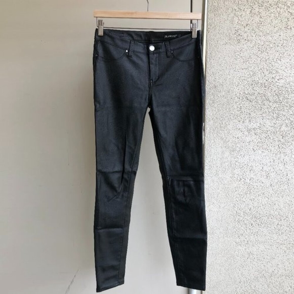 BlackNYC Faux Leather Black Leggings Size 26 - Picture 5 of 11